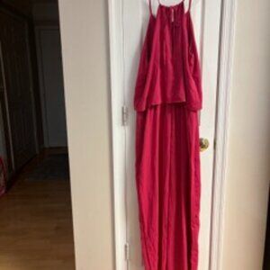 PRETTYGRADEN Women's Casual Summer Sleeveless Jumpsuit Halter Neck